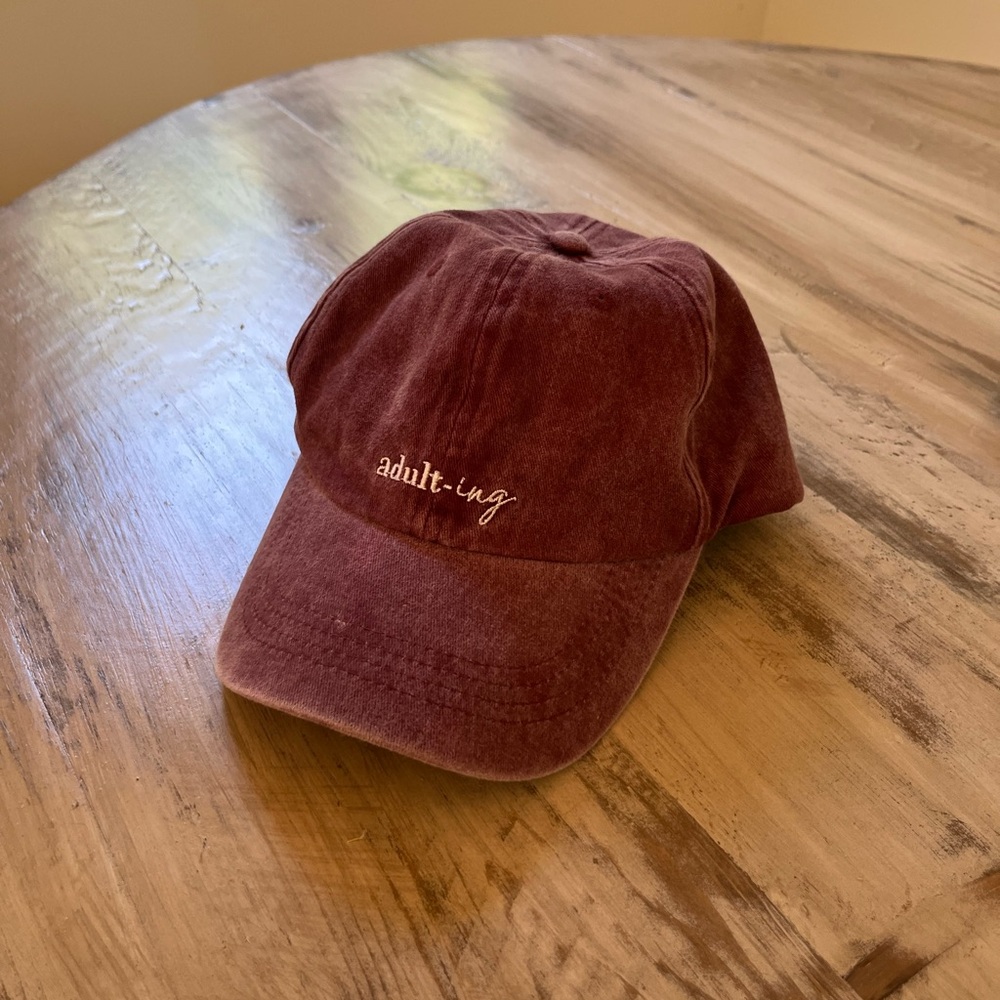 2/5$$ ❗️❗️ Maroon 'Adult-ing' Cap